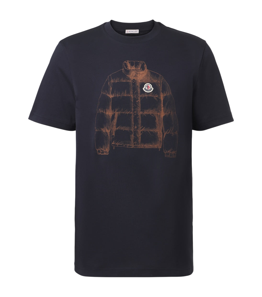 Moncler Printed cotton jersey T-shirt