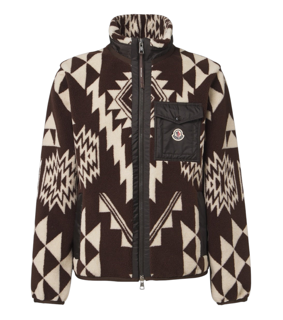 Moncler Printed fleece jacket