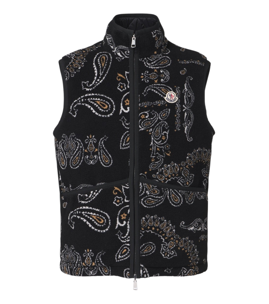 Moncler Reversible paisley vest