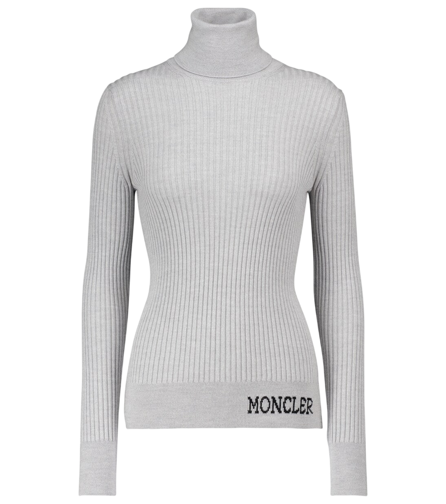 Moncler Ribbed wool turtleneck sweater