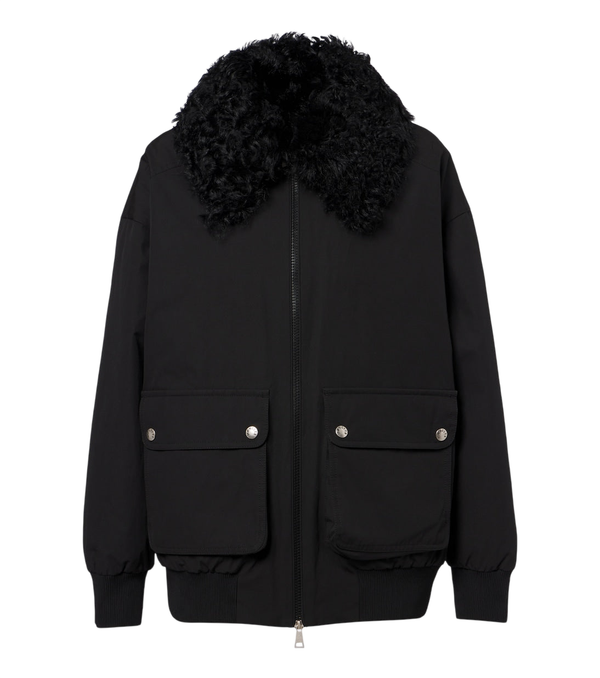 Moncler Rougequeue shearling-trimmed down jacket