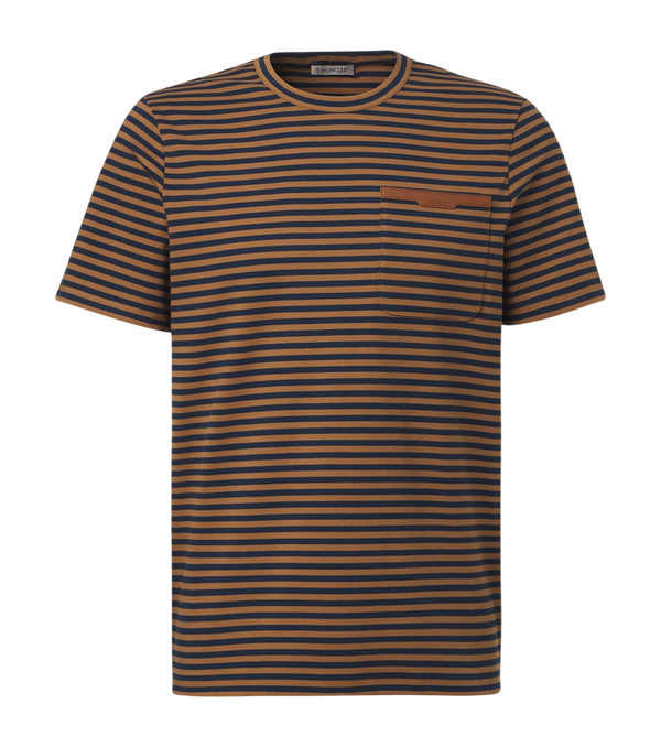 Moncler Striped cotton-blend jersey T-shirt