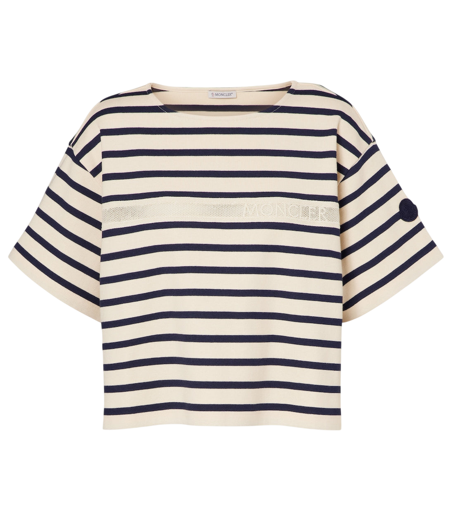 T-shirt Moncler en jersey de coton à rayures