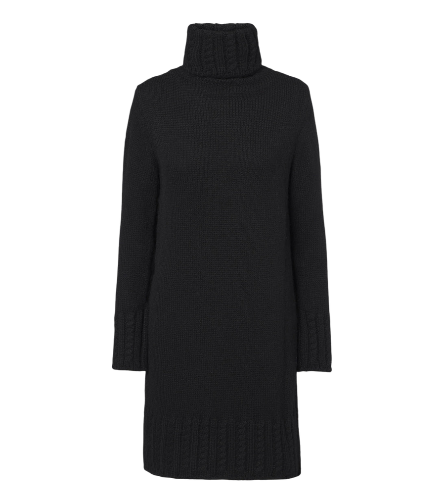 Moncler Turtleneck alpaca and wool-blend minidress