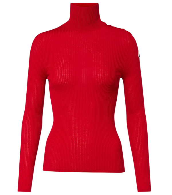 Pull à col roulé Moncler en laine vierge
