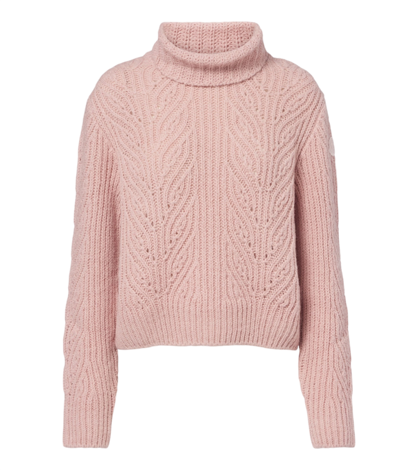 Moncler Wool, alpaca, and cashmere turtleneck sweater