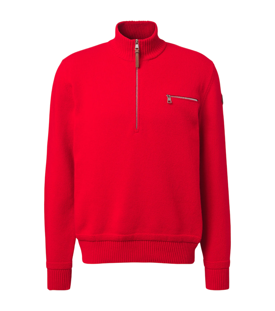 Moncler Wool and cashmere half-zip sweater