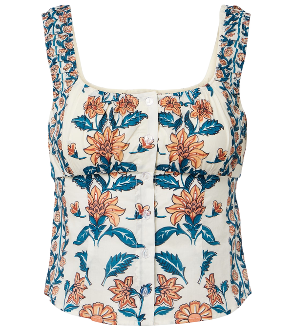 Montce Top in cotone a fiori Mandy