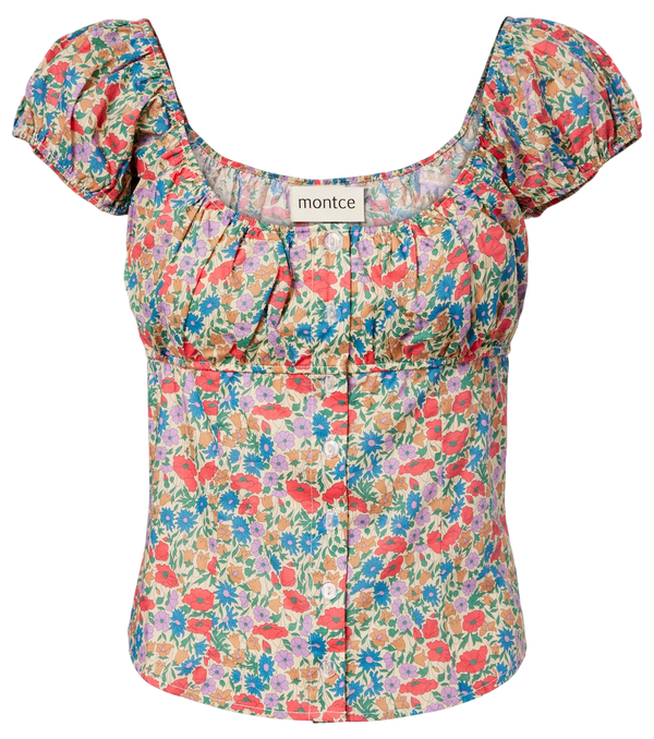 Montce Top in cotone a fiori Millie