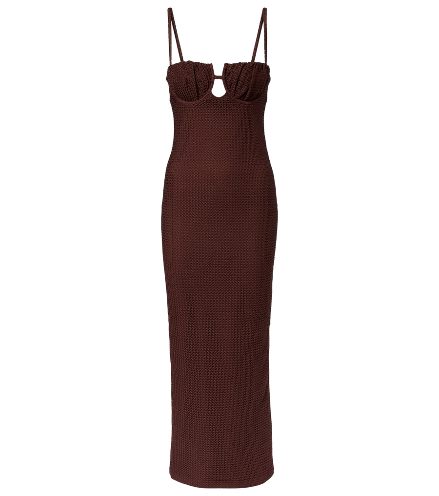 Montce Petal crochet maxi dress