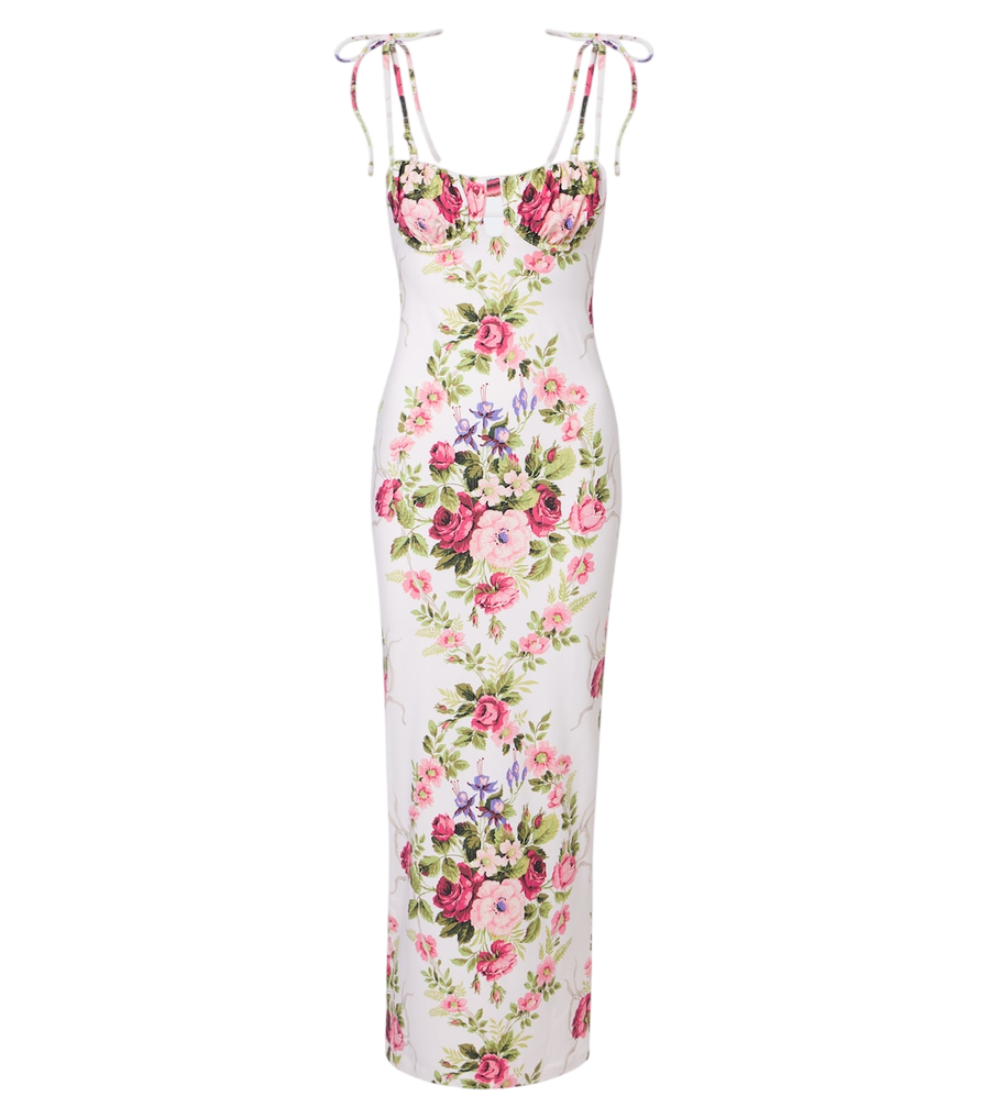 Montce Petal floral maxi dress