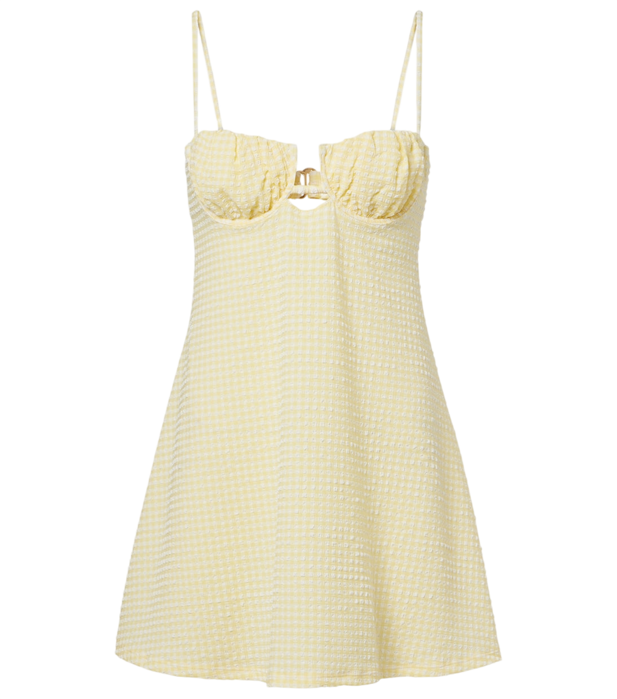 Montce Petal gingham minidress
