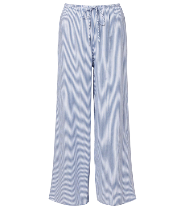 Montce Pantaloni a gamba larga in cotone a righe