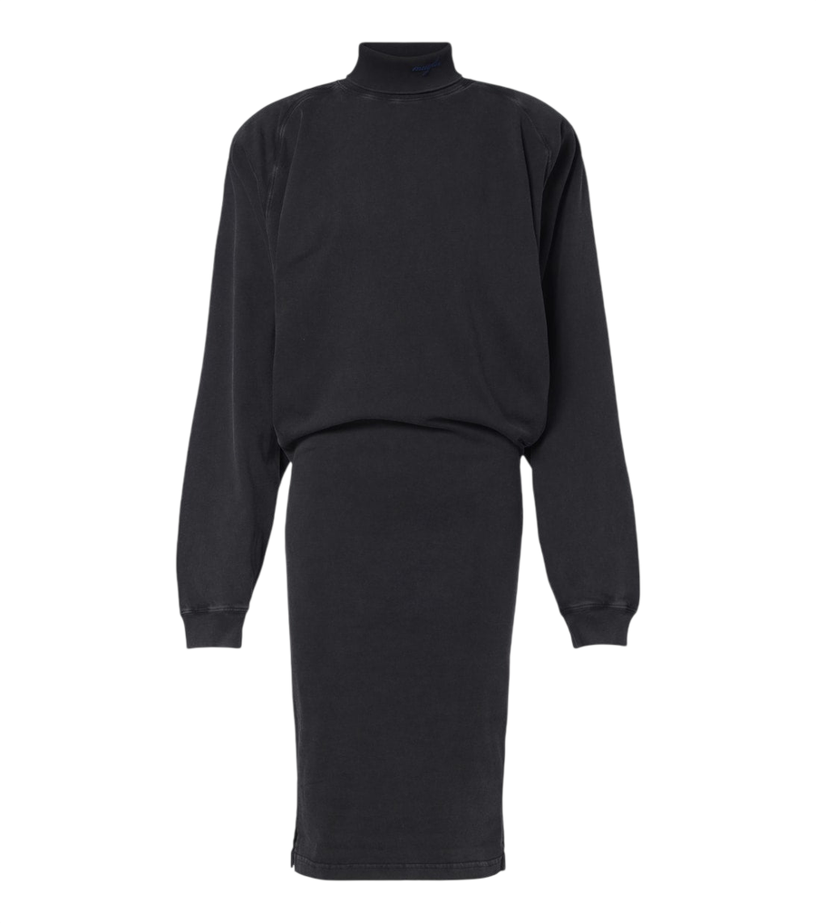 Mugler Abito felpa in jersey di cotone