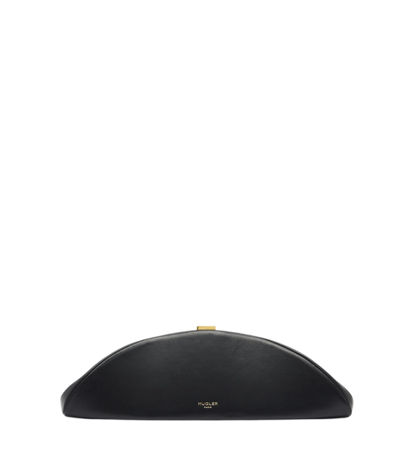 Cartera de mano de cuero Lua de Mugler