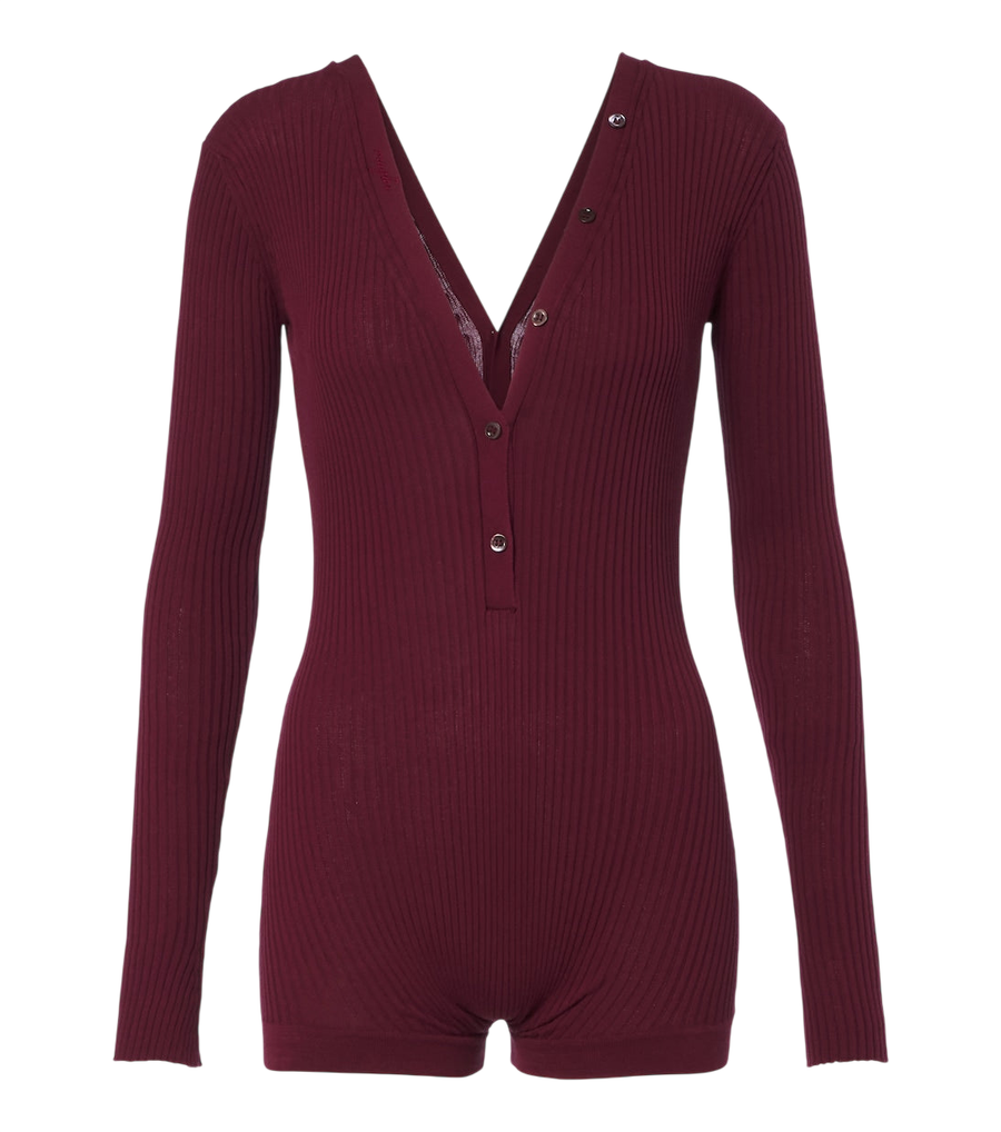 Body en coton côtelé Mugler
