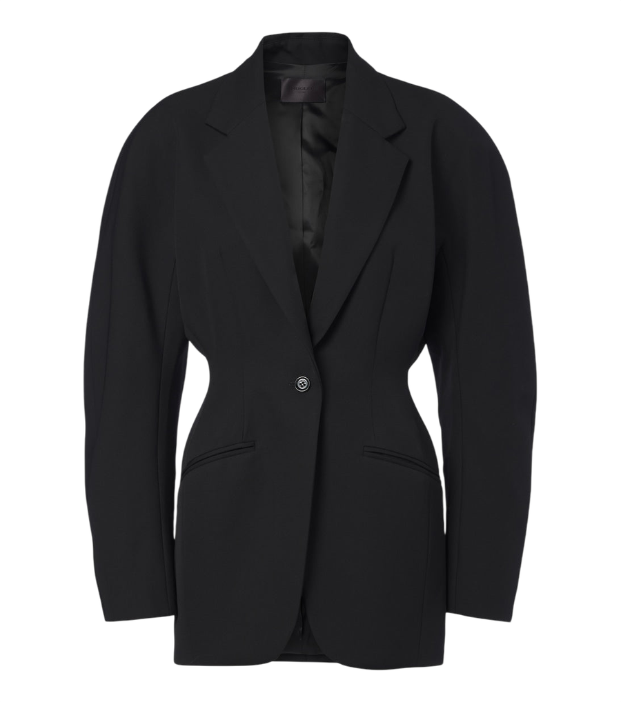 Mugler Virgin wool grain de poudre blazer