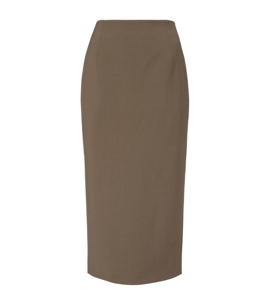 Falda tubo de mezcla de lana de Mugler