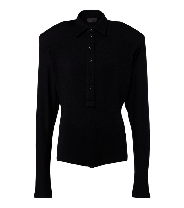 Maglione polo in misto lana Mugler