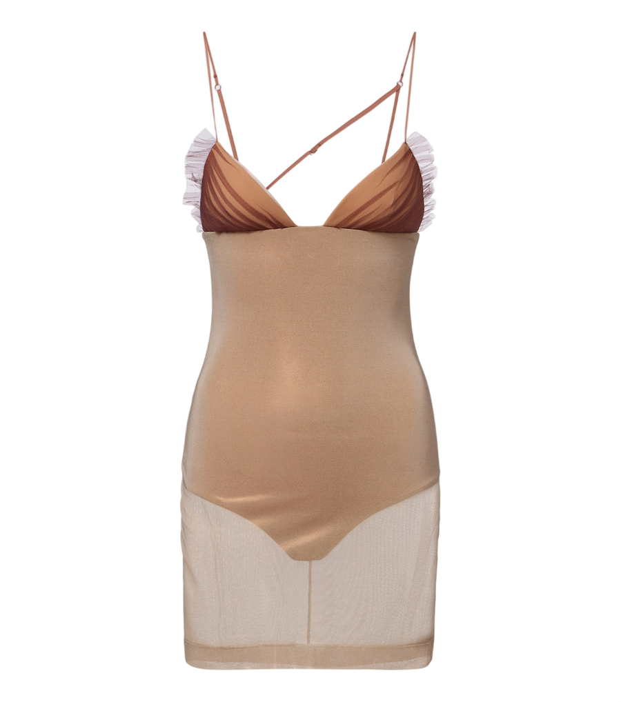Nensi Dojaka Sheer tulle minidress