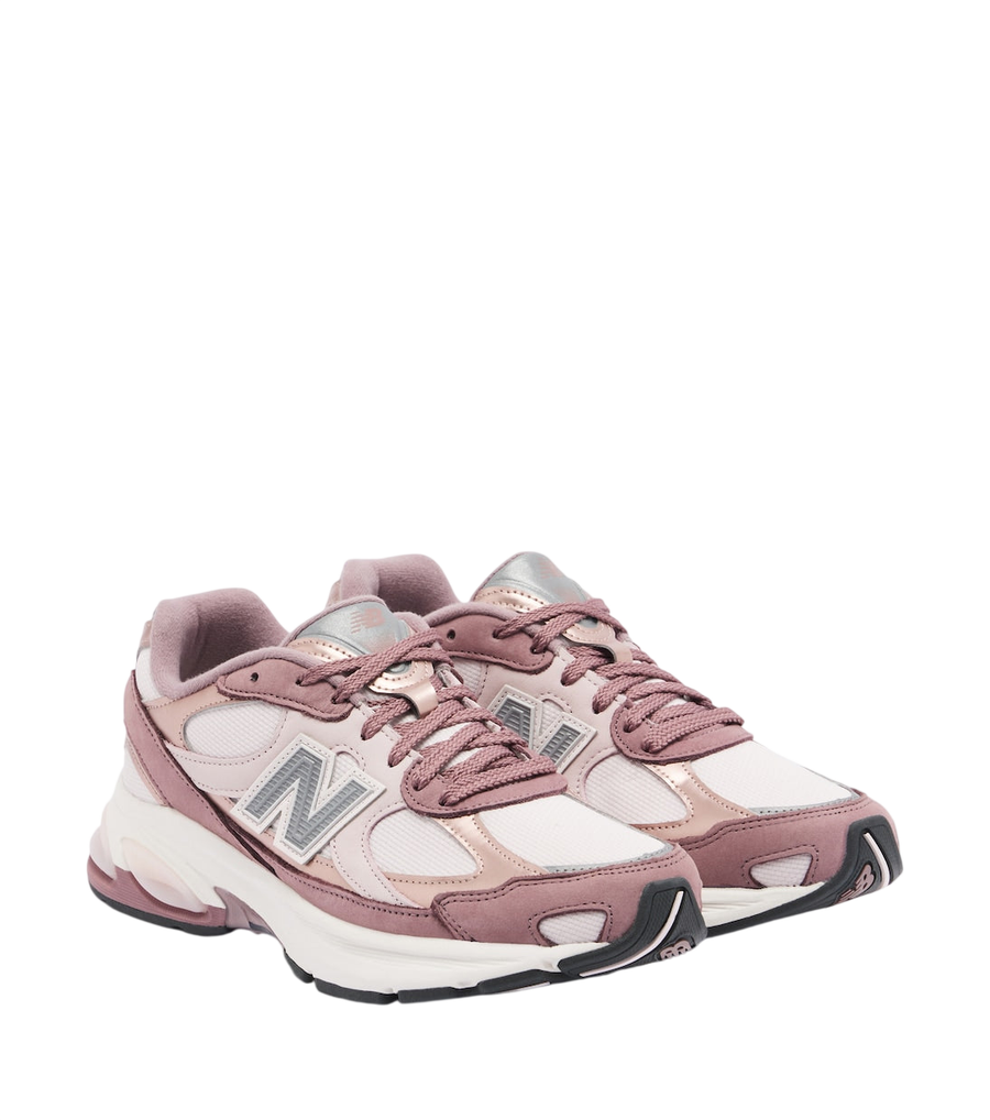 New Balance 2010 leather-trimmed sneakers