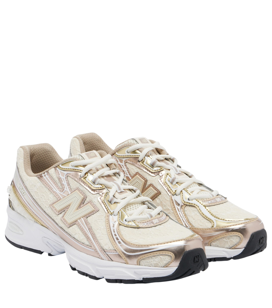 New Balance 740 lace-trimmed sneakers