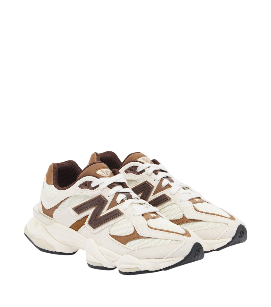 New Balance 9060 suede-trimmed mesh sneakers