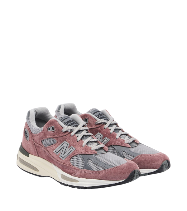 New Balance 991v2 Miuk suede-trimmed sneakers