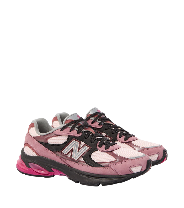 New Balance ABZORB 2010 suede-trimmed sneakers