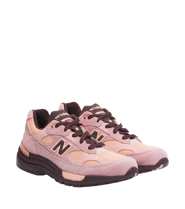 New Balance Made in USA 992 suede and mesh sneakers