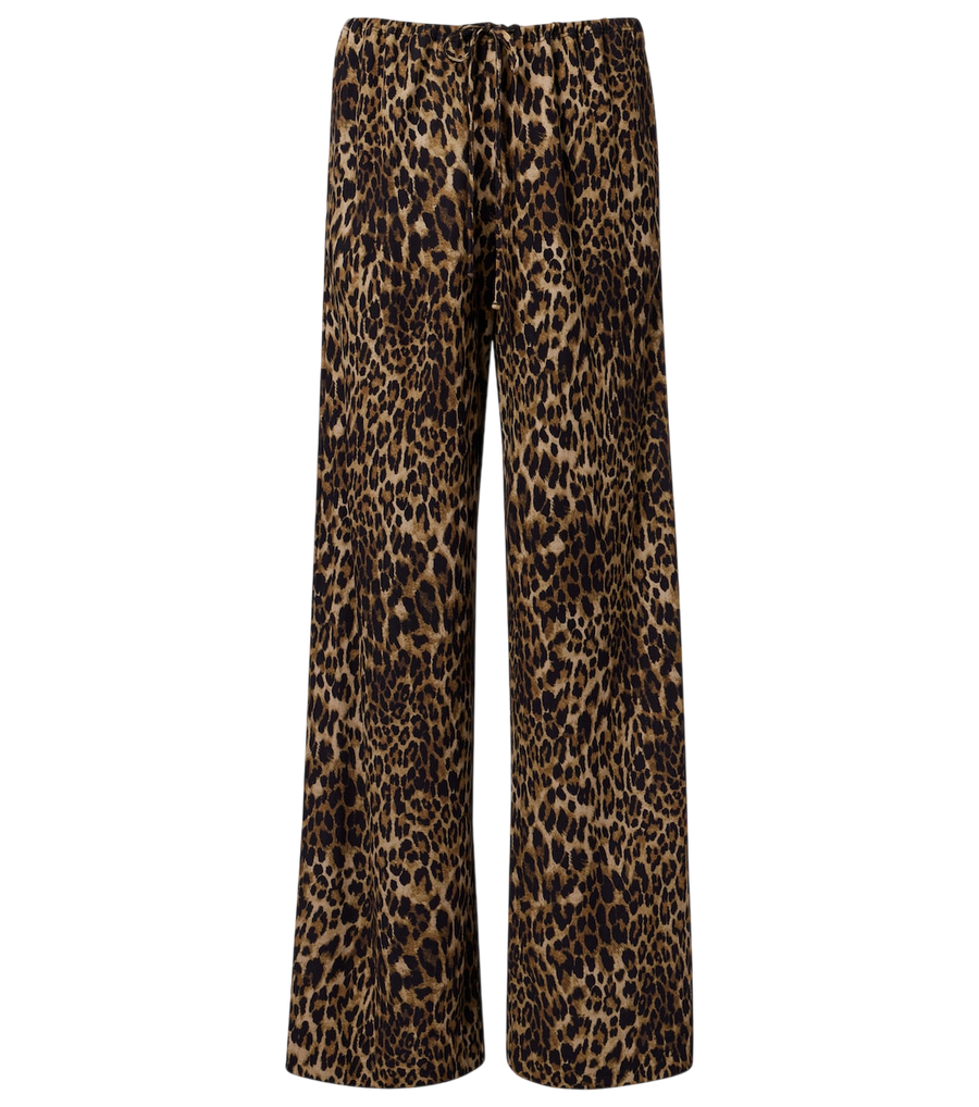 Nili Lotan Adriel leopard-print wide-leg pants