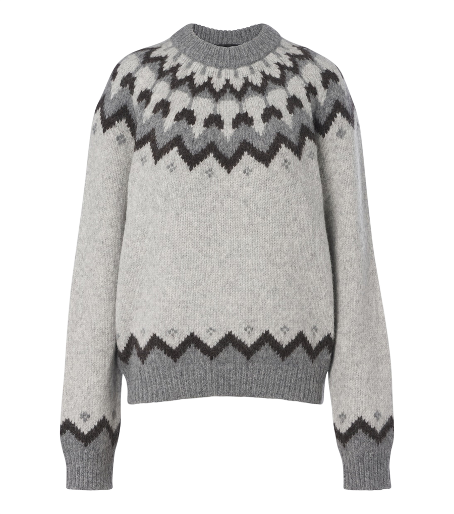Nili Lotan Alan Fair Isle alpaca and wool-blend sweater