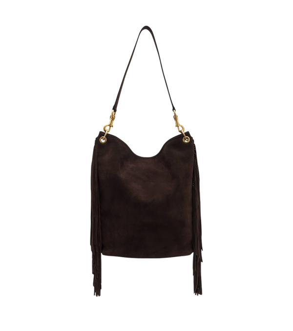 Nili Lotan Asher fringed suede shoulder bag