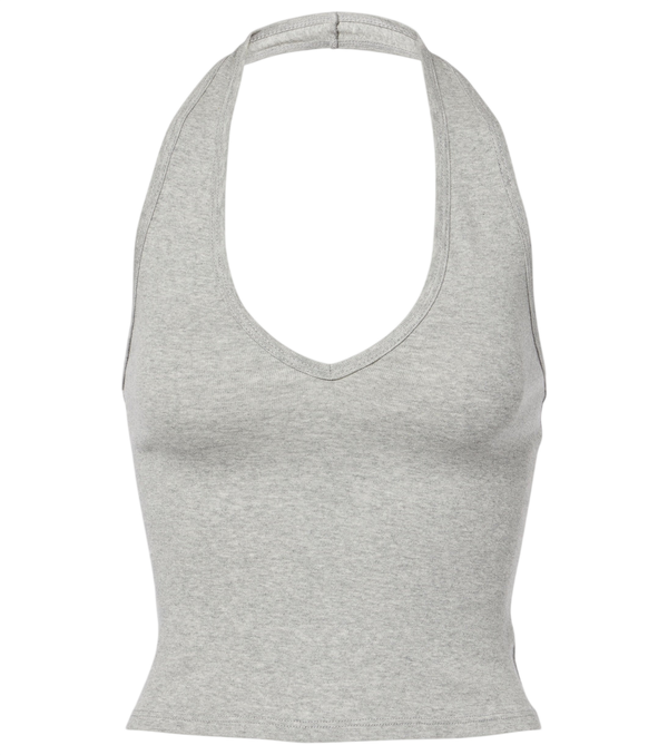 Nili Lotan Britt halterneck cotton jersey top