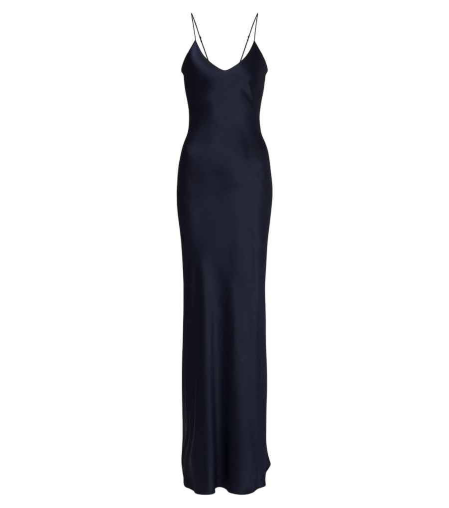 Vestido lencero de seda satinada Cami de Nili Lotan