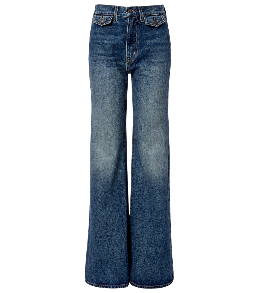 Nili Lotan Calça jeans de perna larga Edira