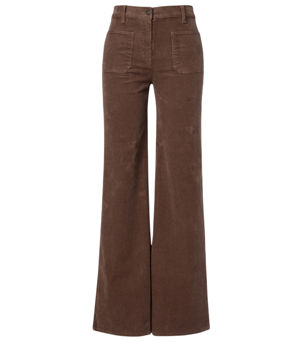 Nili Lotan Florence cotton-blend corduroy bootcut pants
