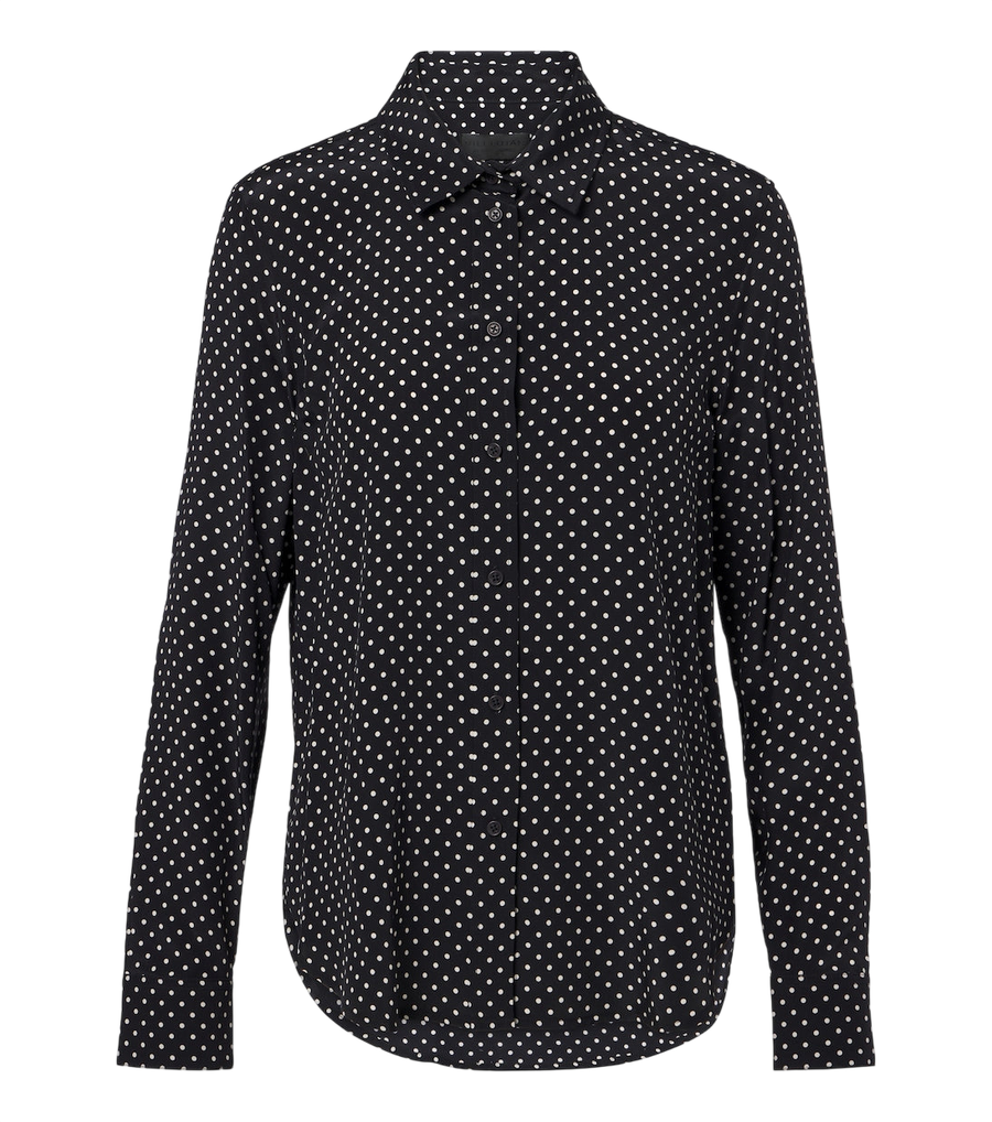 Nili Lotan Gana polka-dot silk shirt