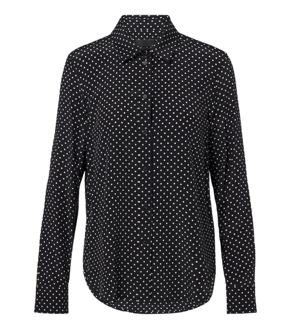 Nili Lotan Gana polka-dot silk shirt