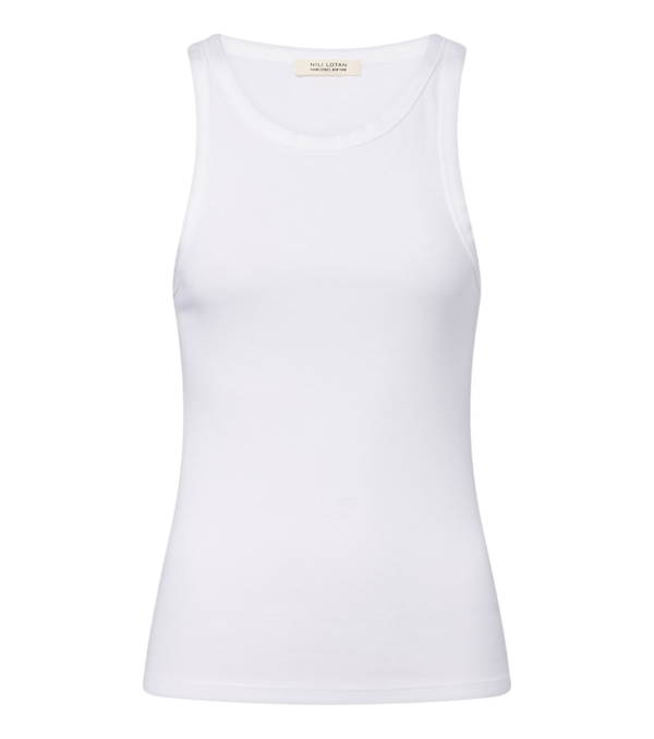Camiseta de tirantes Jennifer de punto acanalado de algodón de Nili Lotan