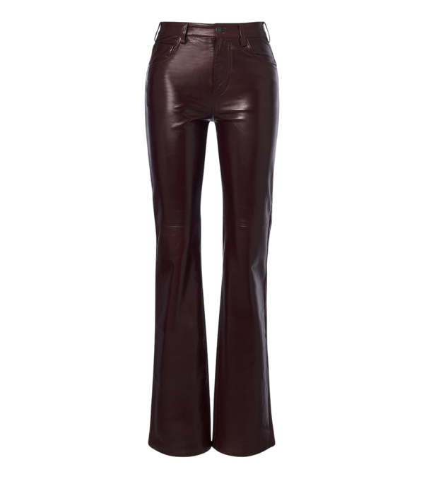 Pantalones acampanados de piel Joan de Nili Lotan