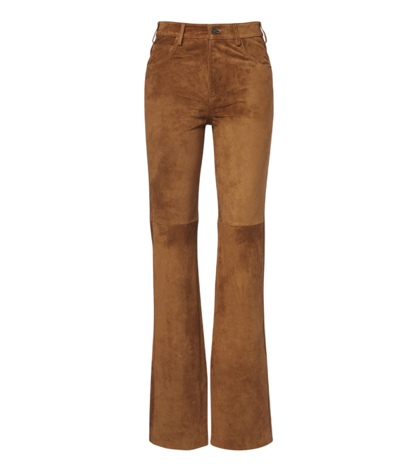 Pantalones rectos de gamuza Joan de Nili Lotan