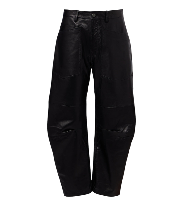 Pantalon droit Nili Lotan en cuir