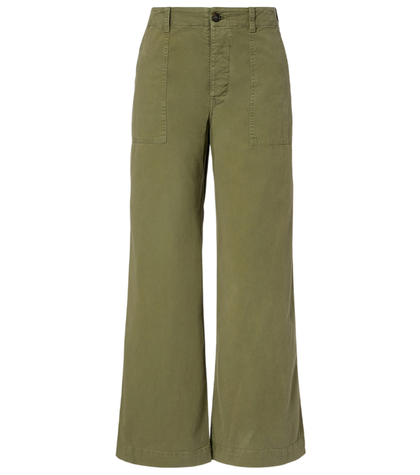 Pantalon large taille mi-haute en sergé de coton Leon de Nili Lotan