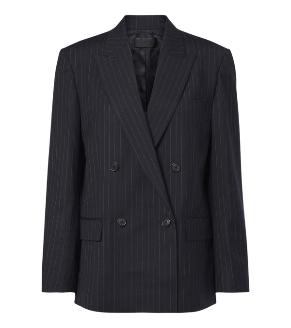 Nili Lotan Leston pinstriped wool blazer
