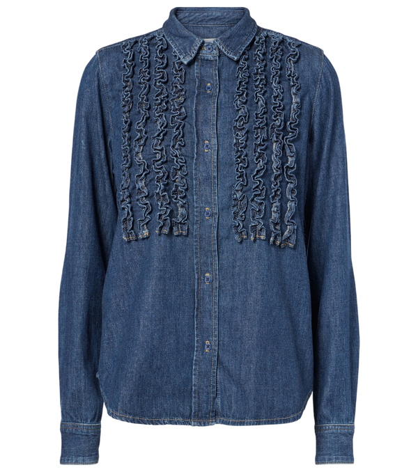 Chemise en jean à volants Lexa de Nili Lotan