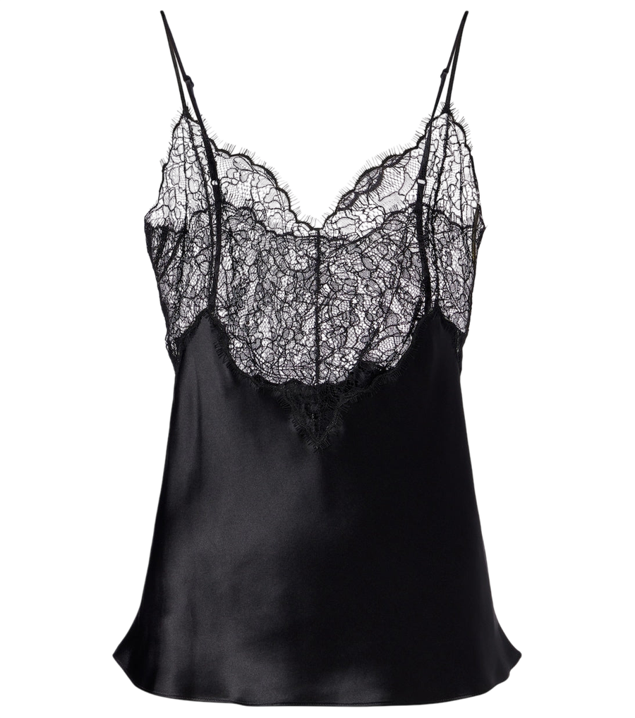 Nili Lotan Mabelle lace-trimmed silk satin camisole
