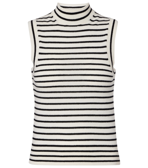Nili Lotan Masha striped cashmere turtleneck top