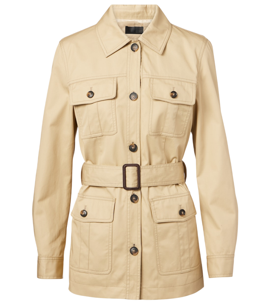 Nili Lotan Mila belted cotton jacket