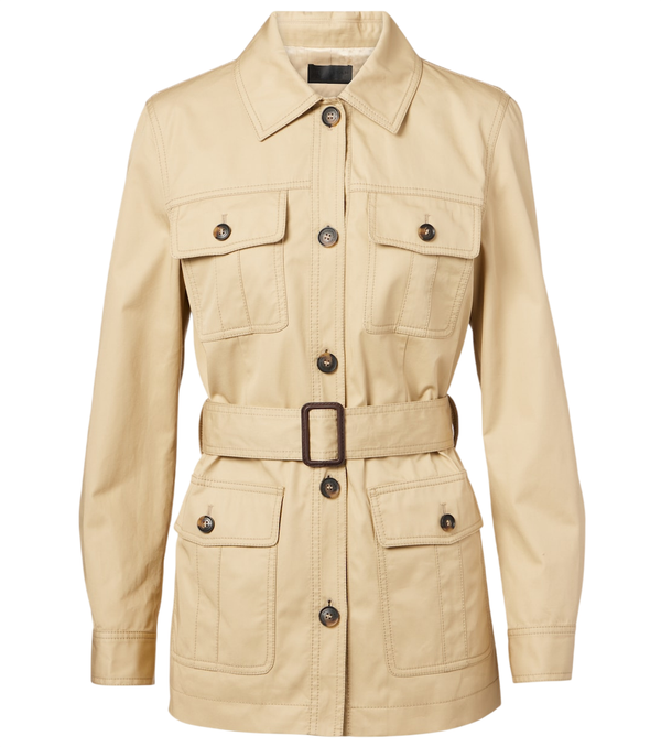 Nili Lotan Mila belted cotton jacket
